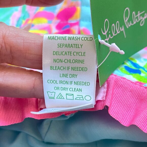 New Lilly Pulitzer Catch The Wave Multi Hat Beach Sun NWT main image 7
